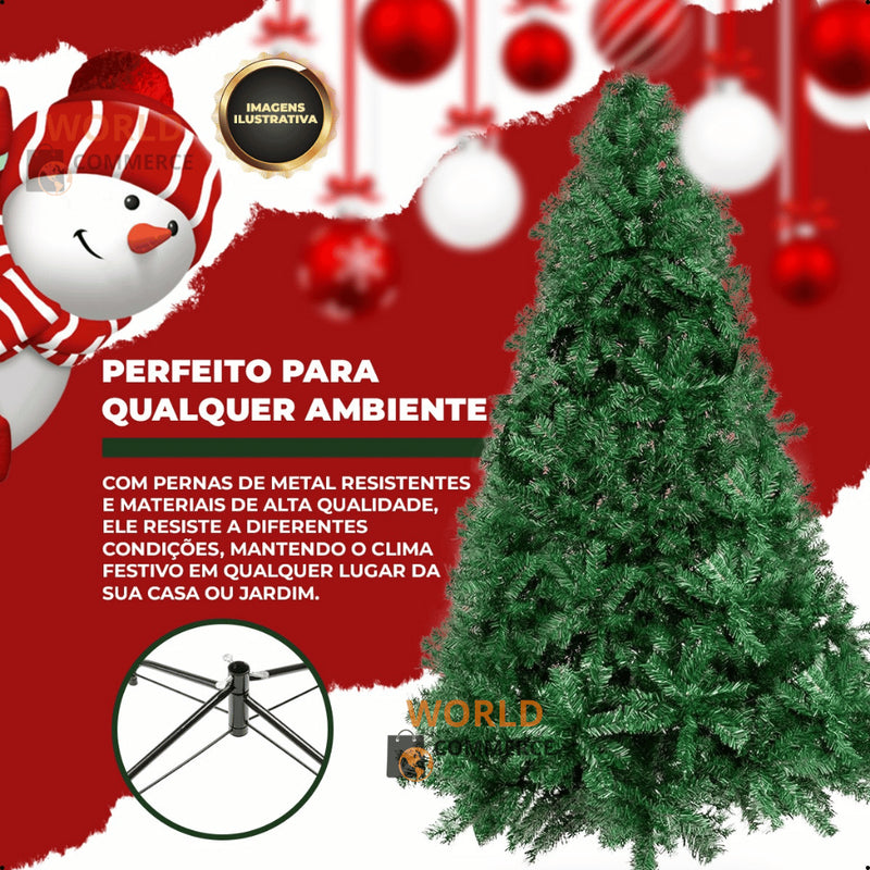 Árvore de natal premium pinheiro 180cm C/ 400 Galhos