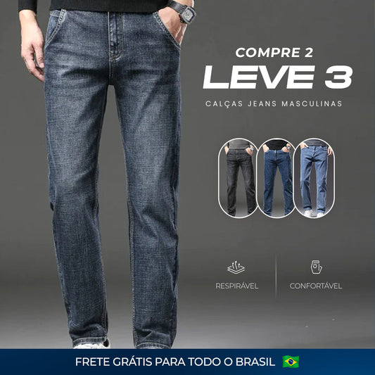 (COMPRE 2 LEVE 3) – Calça Jeans Classic com qualidade premium direto da fábrica