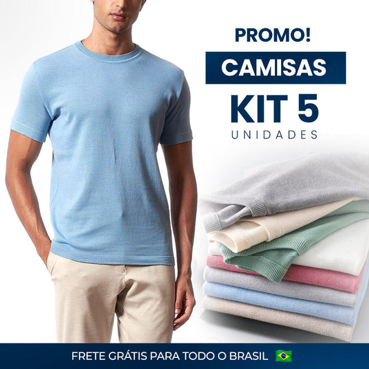(COMPRE 3, LEVE 5) – Camisas Minimal em Algodão Egípcio com máximo conforto e estilo