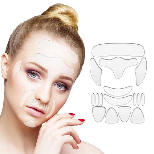 Adesivo de Silicone Anti Rugas Facial – Pele mais lisa e jovem em minutos por dia