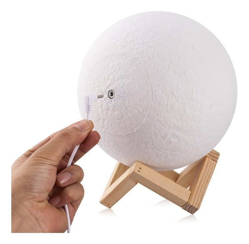 Luminaria Luna em Formato de Lua - Led 3D